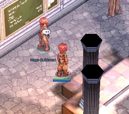 คุยกับ NPC Mage Guildsman