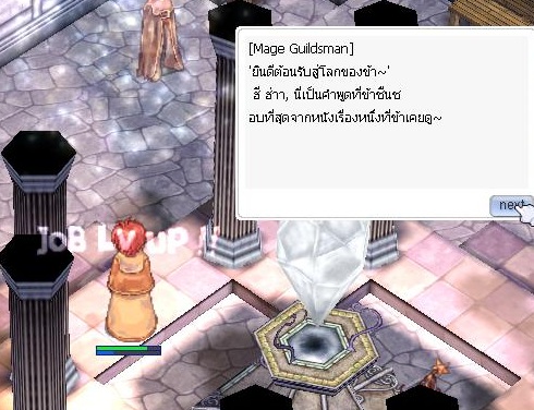 เปลี่ยนอาชีพเป็น Mage เรียบร้อย